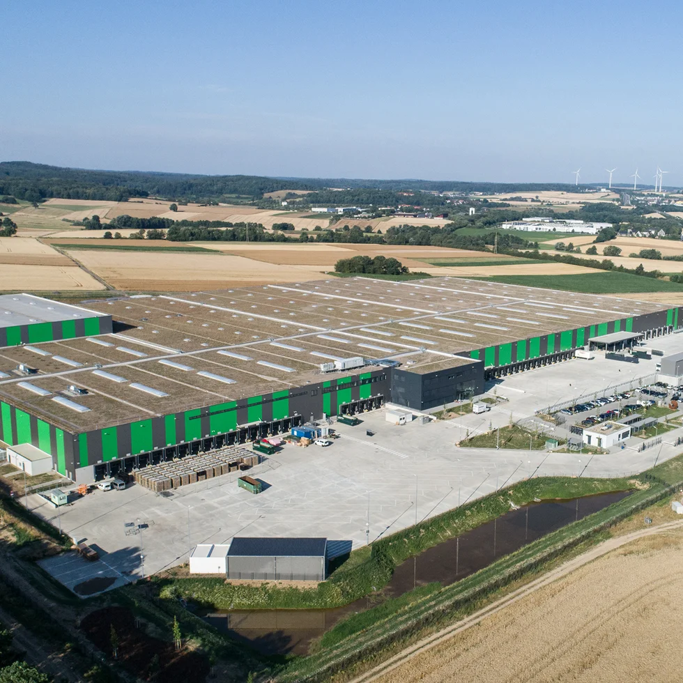 Drohnenaufnahme NORDWEST Logistikzentrum Alsfeld