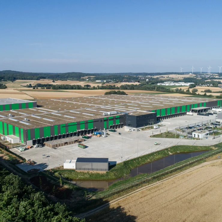 Drohnenaufnahme NORDWEST-Logistikzentrum in Alsfeld