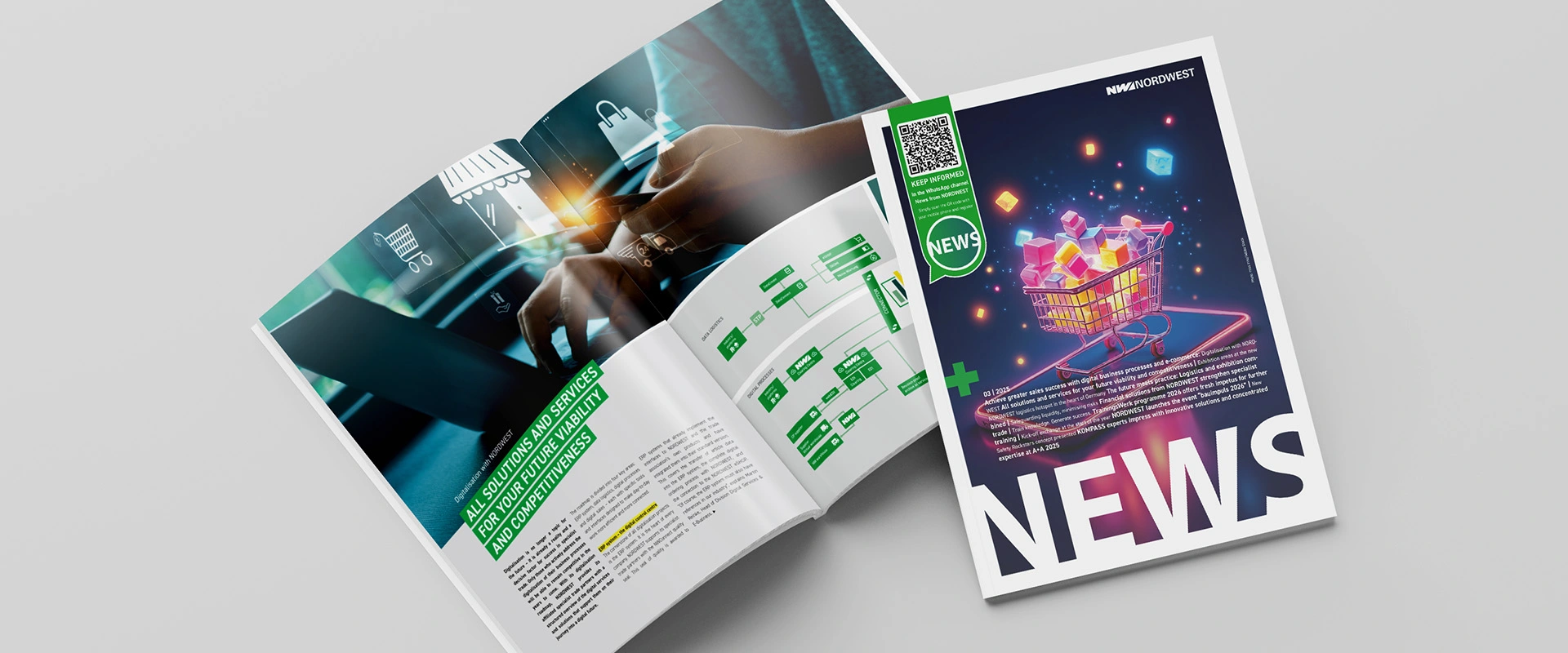 Issue 03/2025 of the NORDWEST association magazine NEWS