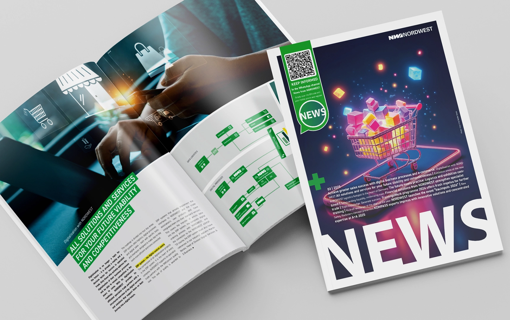 Issue 03/2025 of the NORDWEST association magazine NEWS