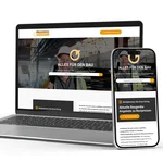 Einblick in die neue Website www.allesfuerdenbau.info